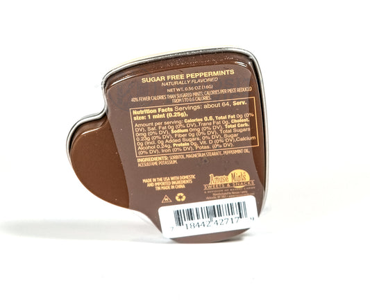 Beer Mug Peppermint Mints Tin back view