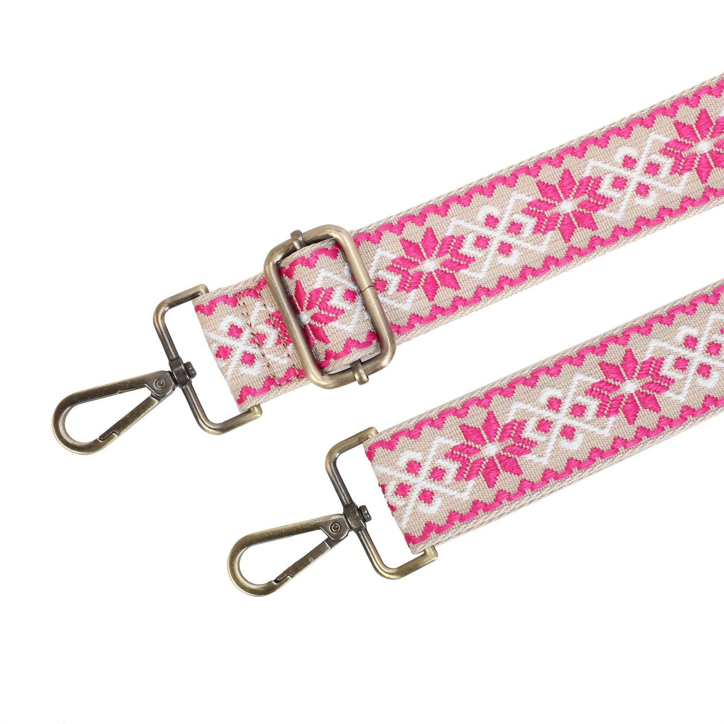 Pink and White Tribal Pattern Band Detail