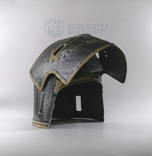 Knight Medieval Helmet front side View visor open