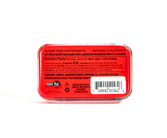 Wine Diva Mints Tin back view