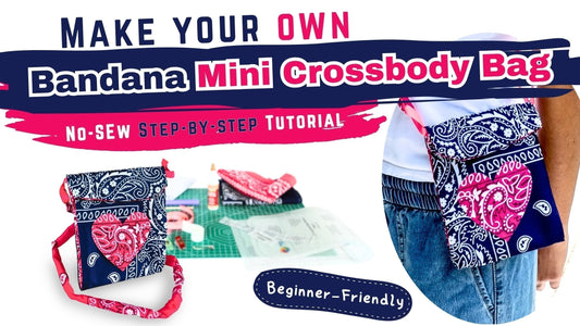 How to Make a No-Sew Bandana Mini Crossbody Bag