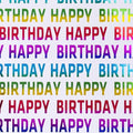 Happy Birthday Rainbow Metallic