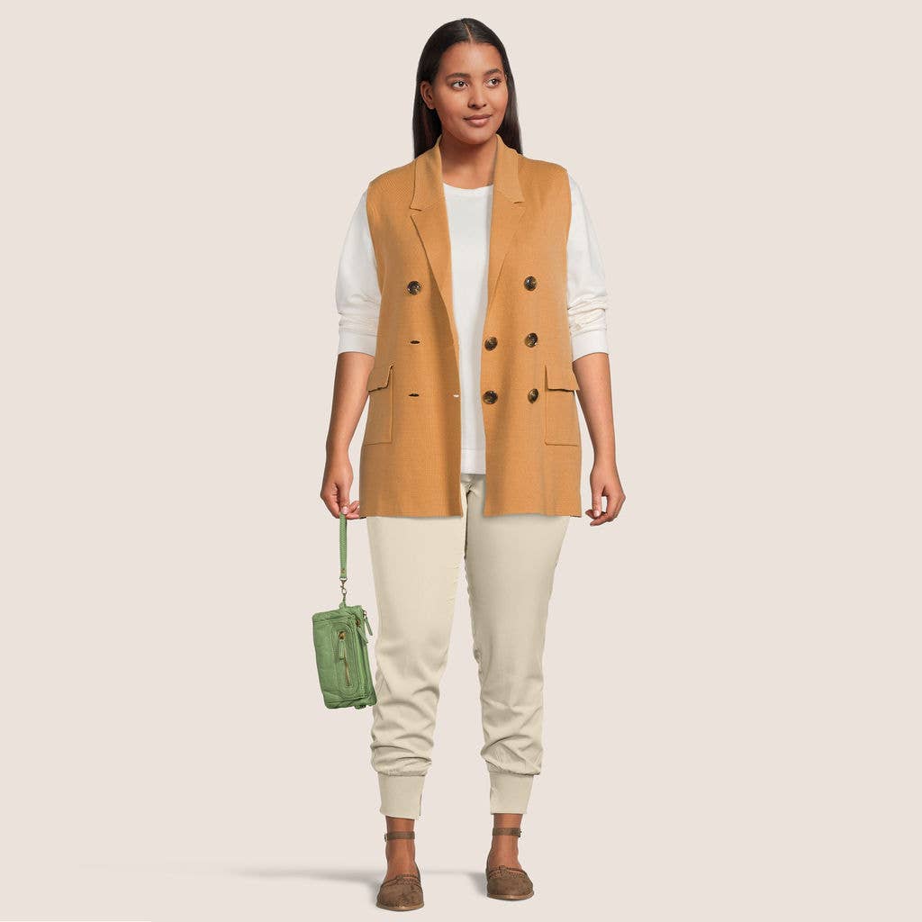 Anita Soft Vegan Leather Bag Handheld by woman front view