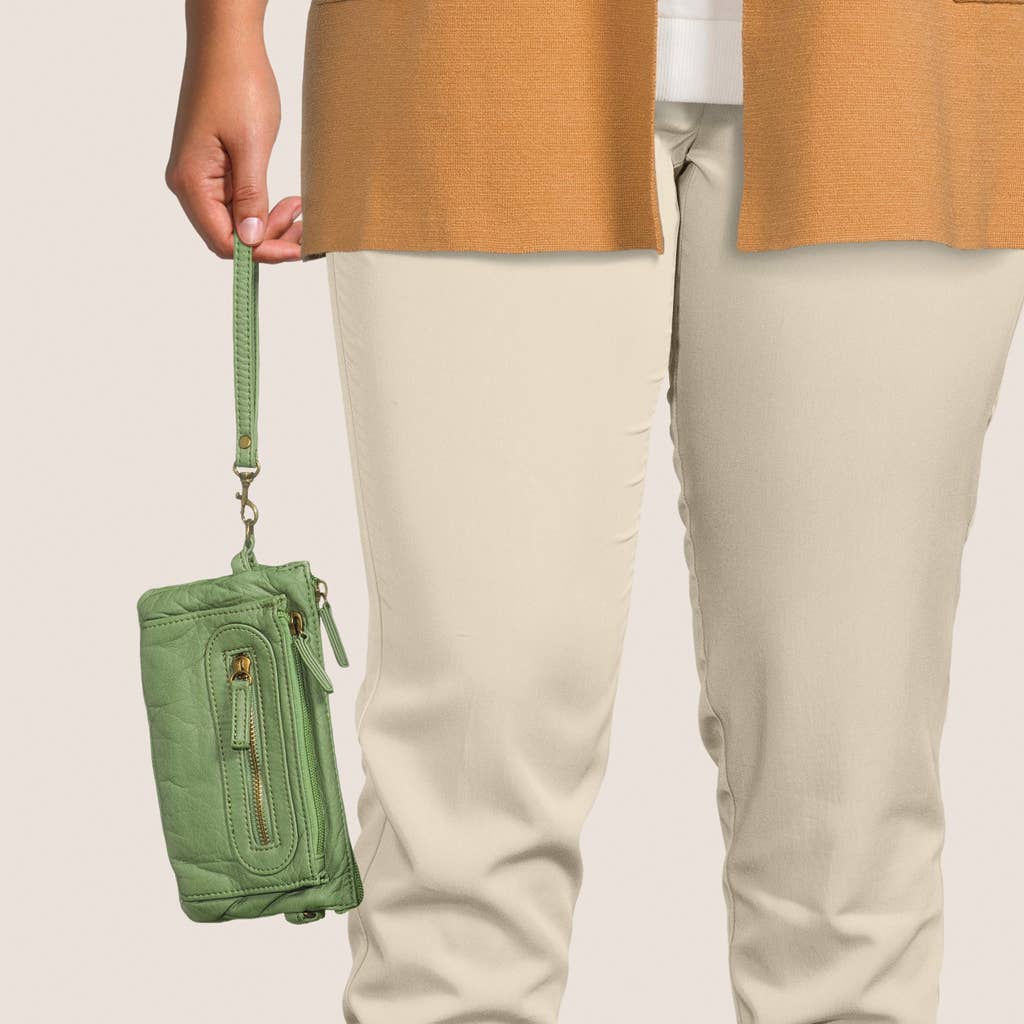 Anita Soft Vegan Leather Bag Handheld zoomed in