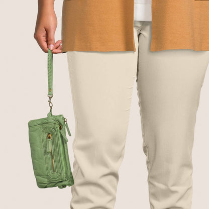 Anita Soft Vegan Leather Bag Handheld zoomed in