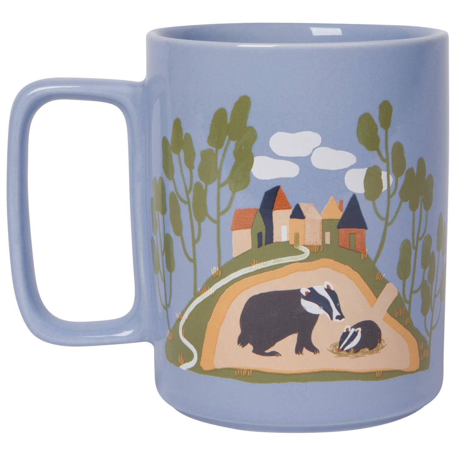 Burrow Studio Mug handle on the left side