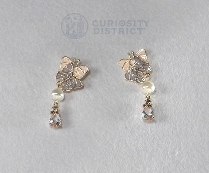 Butterfly Tassel Earrings front view