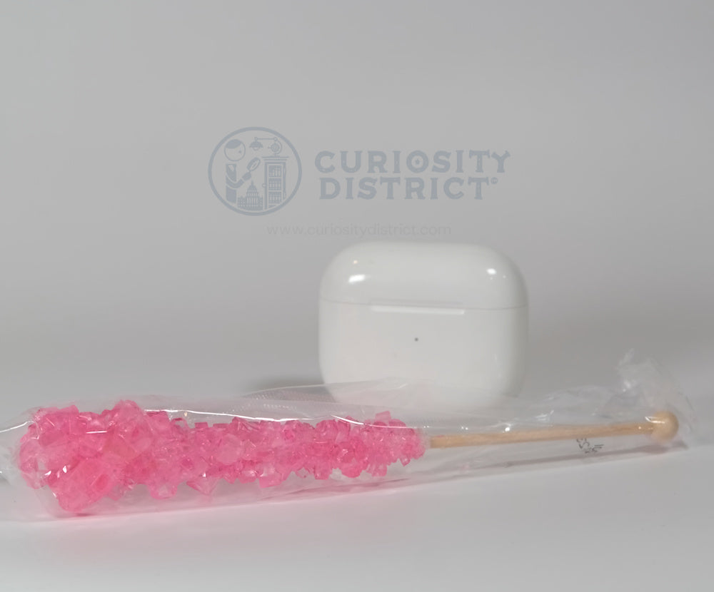 Clever Candy Rock Candy Sticks size comparison with EarPods Case