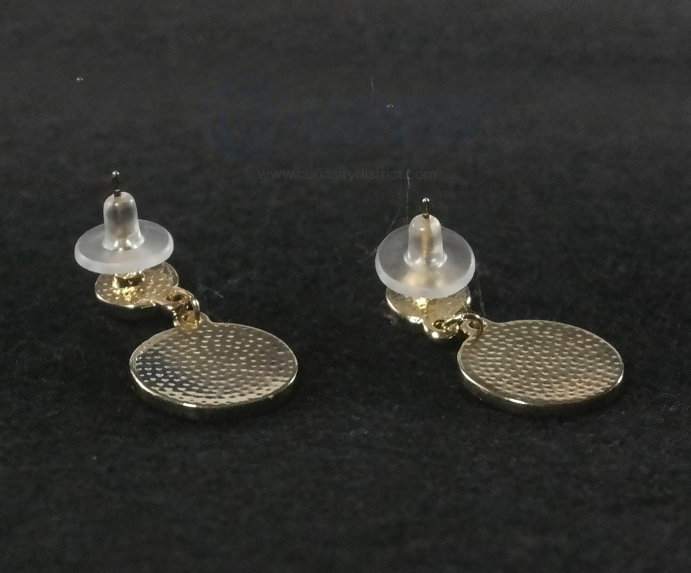 Colorful Rabbit Asymmetric Earrings Back View