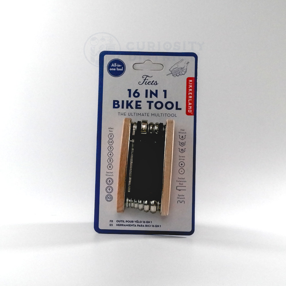 Front of the package of the 16-in-1 Wooden Multi-Tool