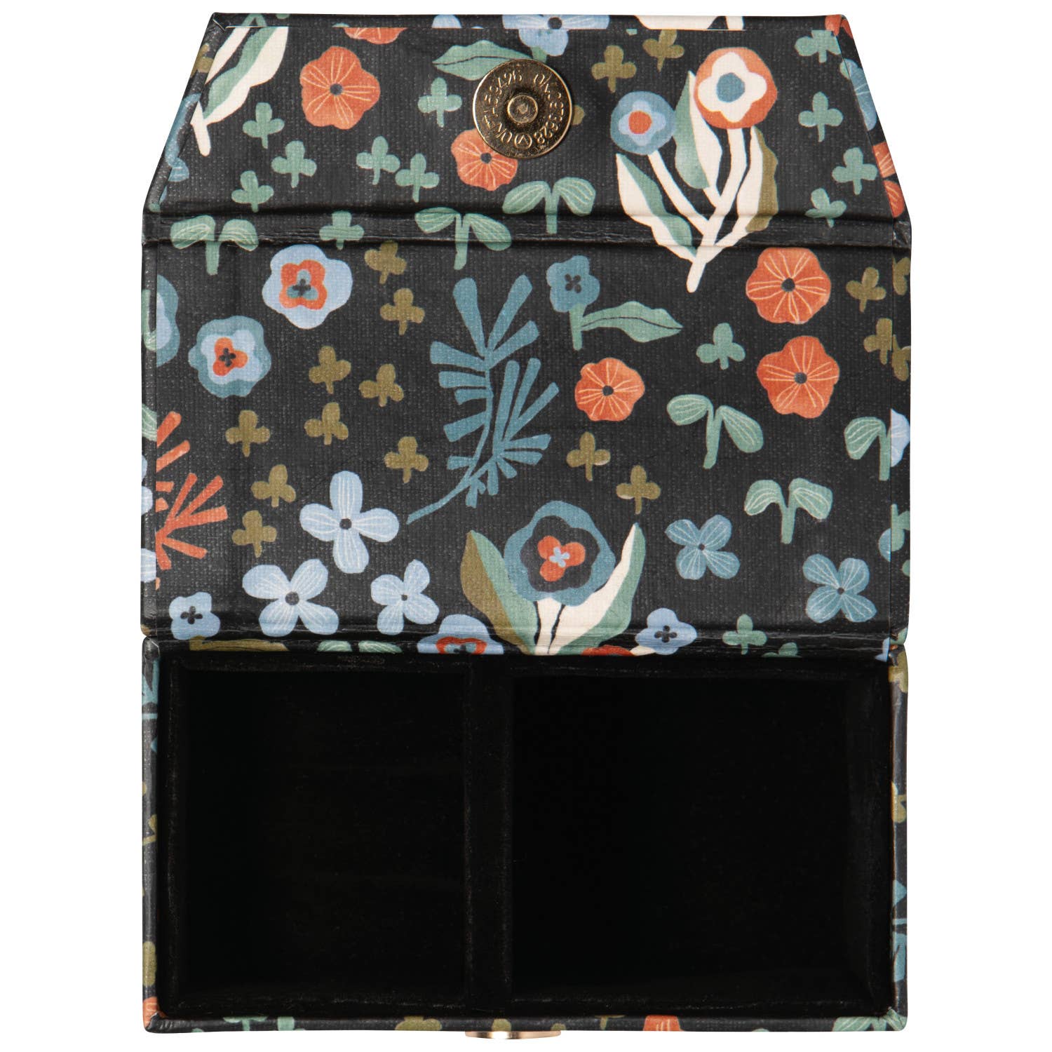 Dogwood Travel Jewelry Case top view open