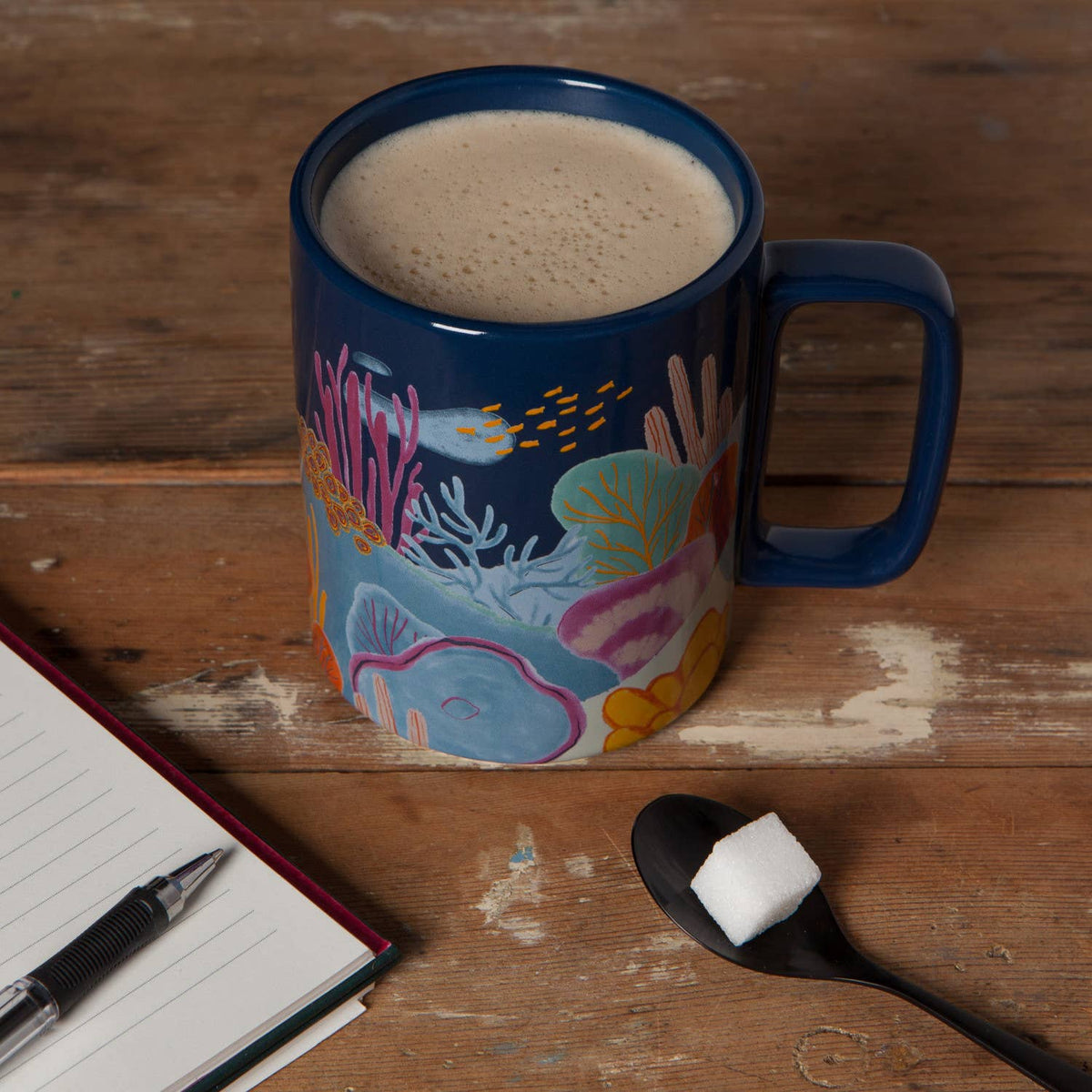 Neptune Ceramic Studio Mug handle on table