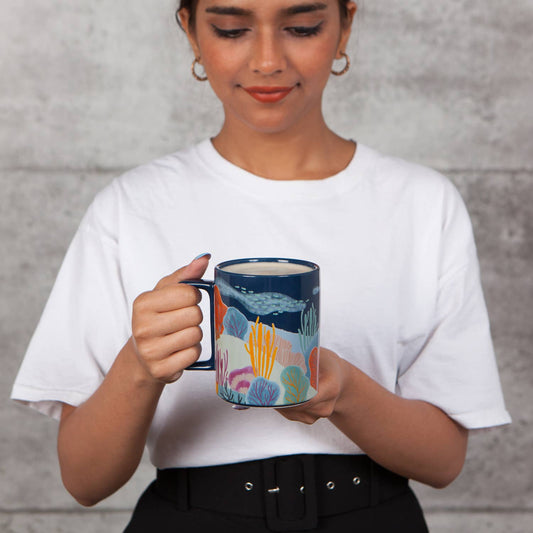 Woman with Neptune Ceramic Studio Mug 