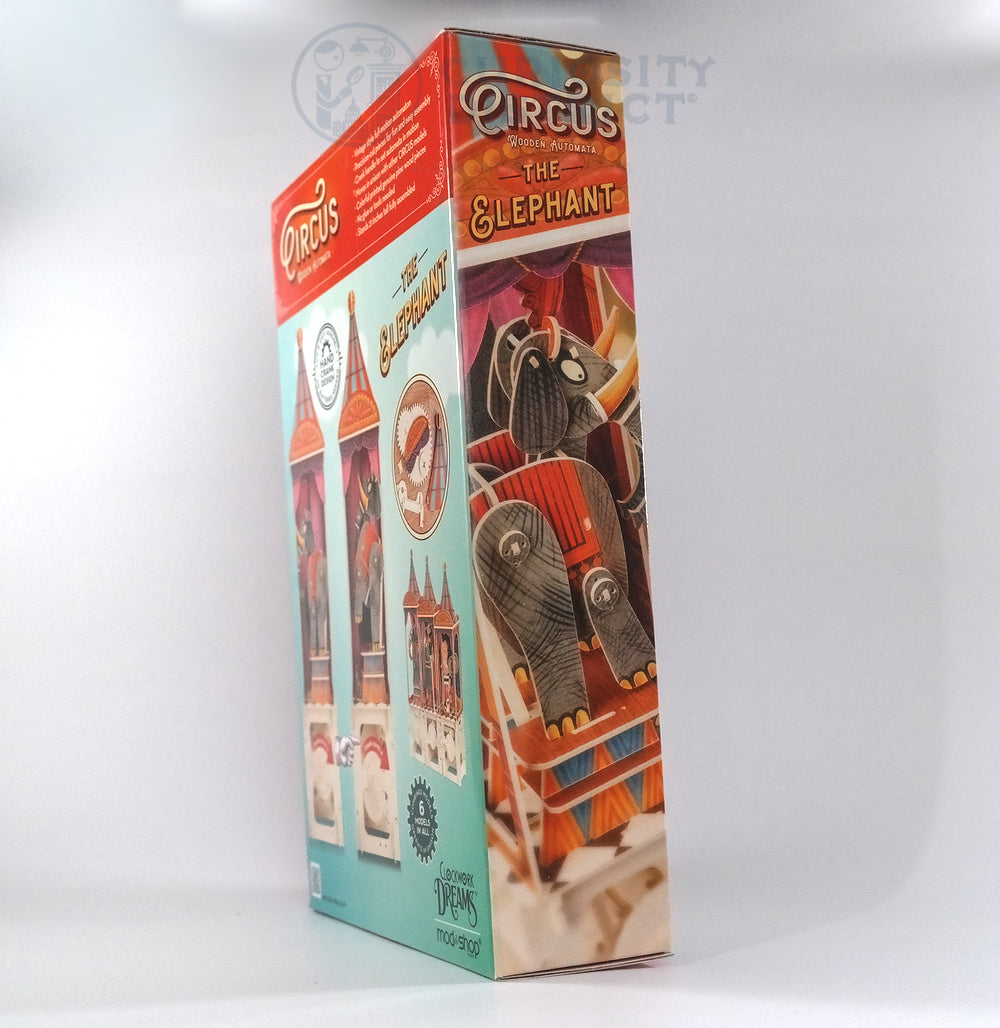 Elephant Automata Building Set Box front side view