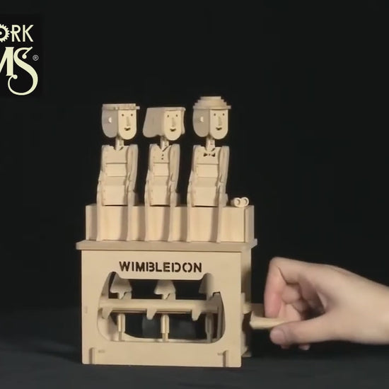 Video Showcasing Spectators Automata Natural Wood 