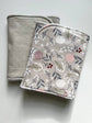 Signature Burp Cloth, set of 2 - Grey Wildflowers
