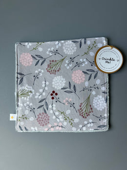 Signature Minky Crinkle Sensory Toy - Grey Wildflowers × 1